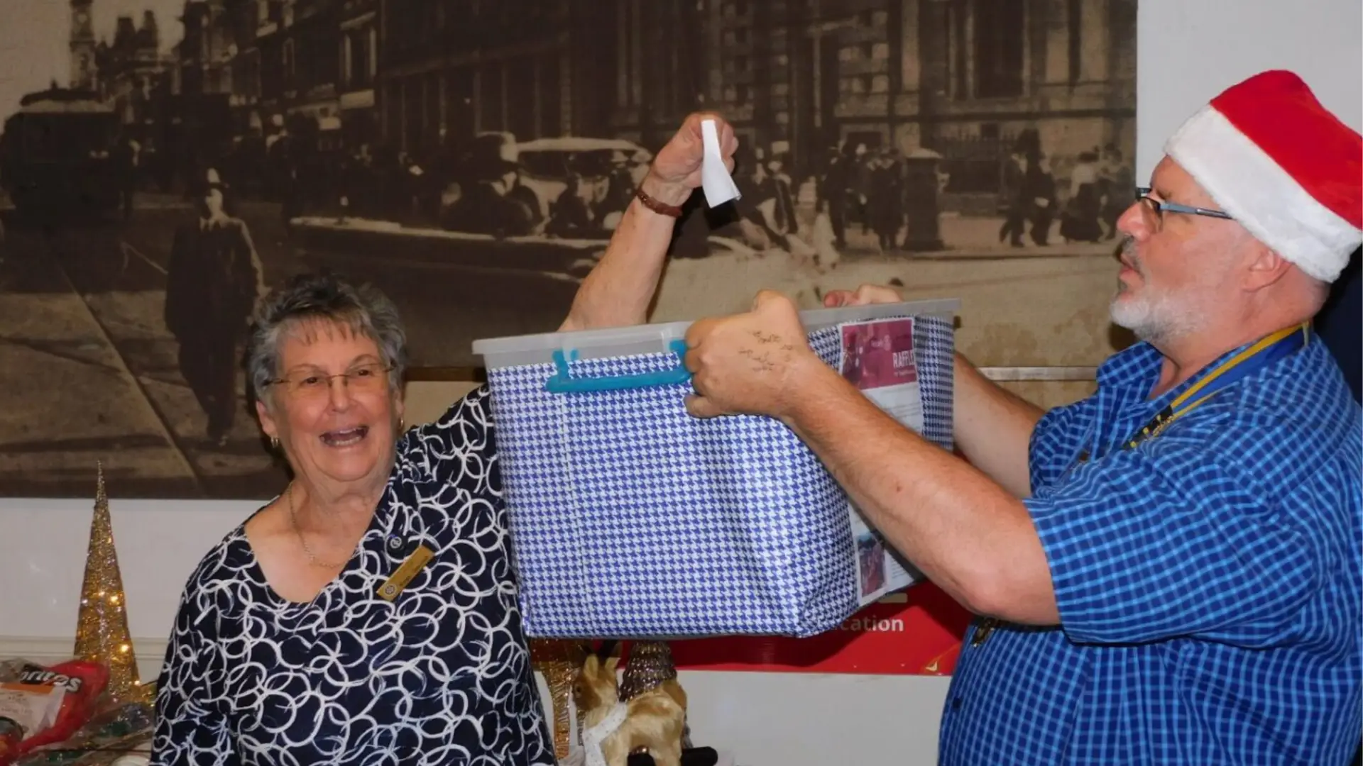 Raffle Drawing with Rick and Kaye